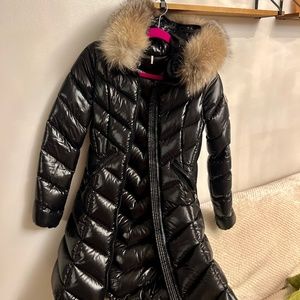 Moncler Long Down Jacket, Fulmarus, 00, xxsmall, Black